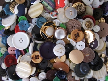 This photo of a display of various types of buttons was taken by Kym McLeod of Cann River, Victoria, Australia.